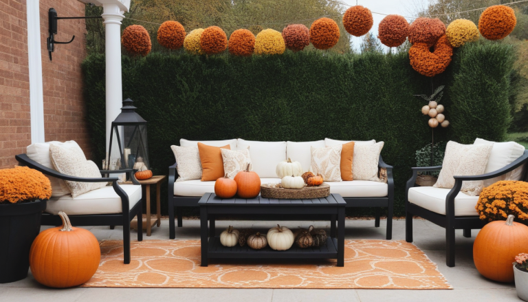 Cozy & Stylish Fall Patio Furniture Decor Ideas to Transform Your Outdoor Space in 2024