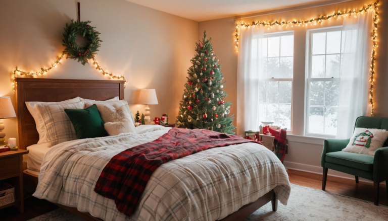 15 Dreamy Aesthetic Christmas Bedroom Decor Ideas for a Cozy Holiday Retreat