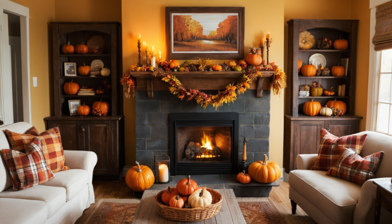 10 Cozy and Creative Fall Mantle Decor Ideas to Warm Up Your Home