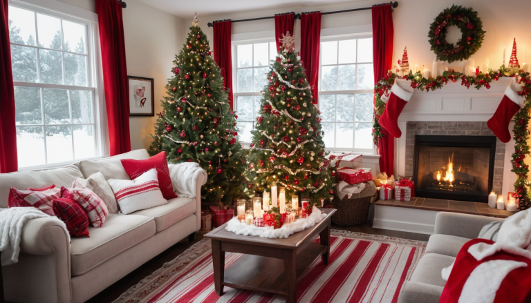 Red and White Christmas Decor Ideas for a Timeless Holiday Look in 2024