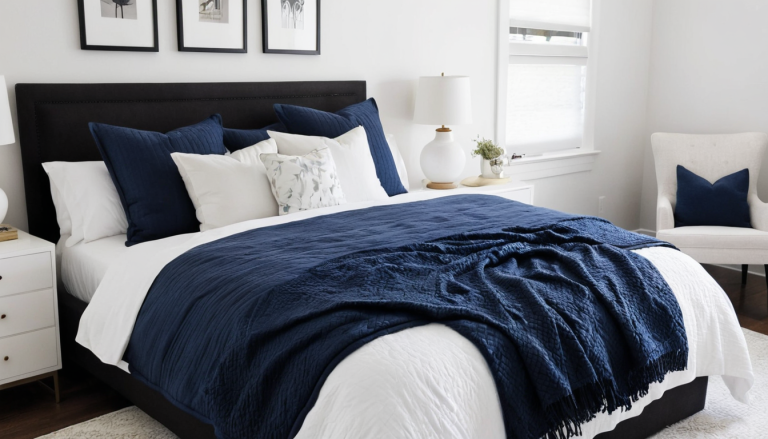 10 Dark Blue Bedroom Decor Ideas to Create a Stylish and Serene Space