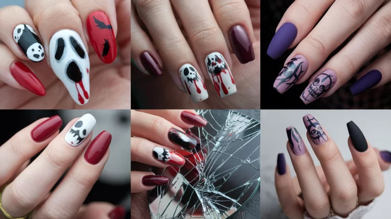 Slay Your Halloween Look with These Scream Nail Designs