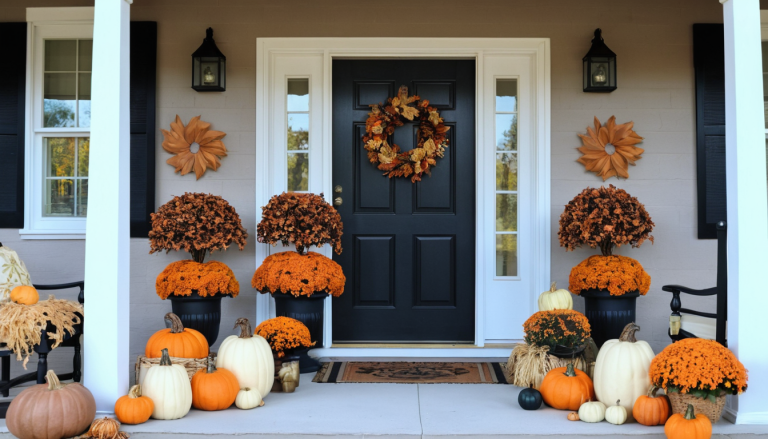 15 Charming Small Porch Fall Decorating Ideas 2024