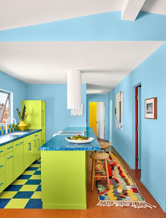 DayGlo Green Cabinets