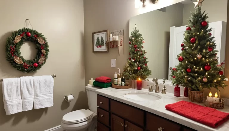 christmas decor ideas for bathroom