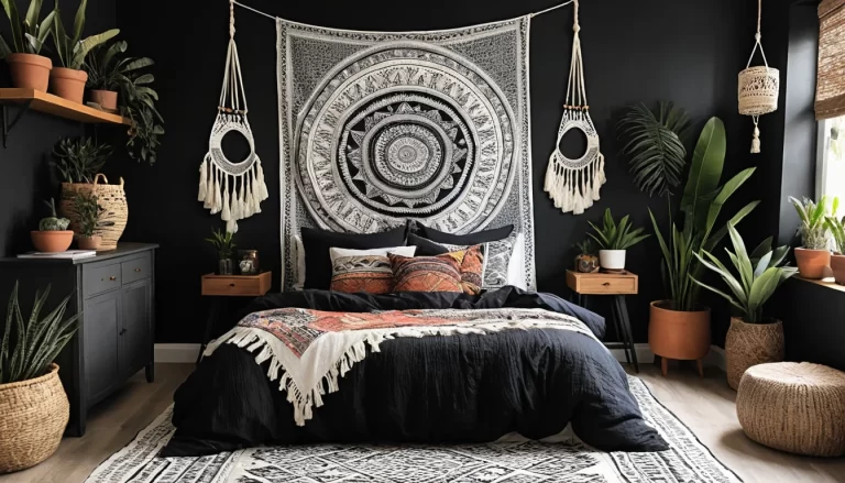 15 Inspiring Black Boho Bedroom Decor Ideas to Transform Your Space