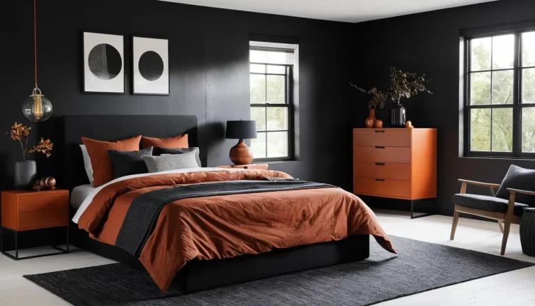 20 Stunning Modern Black and Rust Bedroom Ideas to Inspire Your Decor