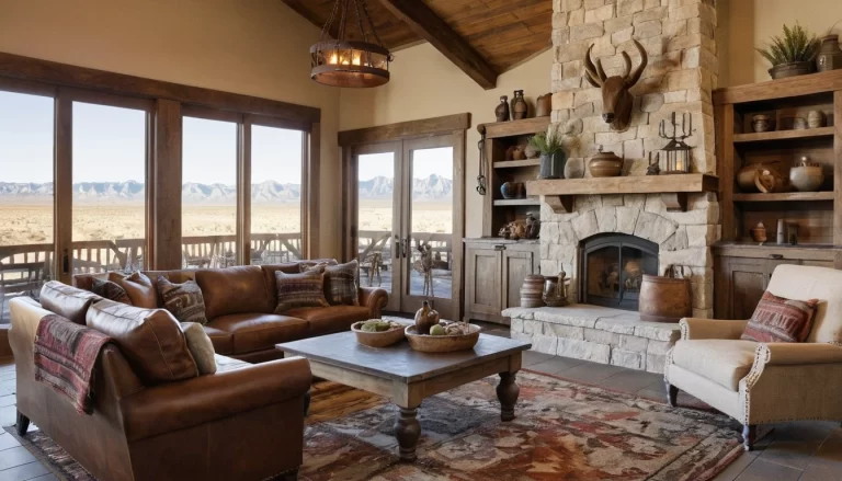 21 Stunning Ranch-Style Western Living Room Decor Ideas