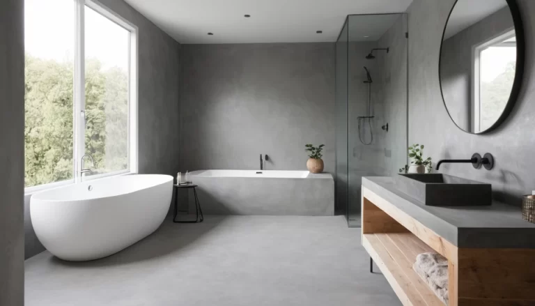 15 Stunning Microcement Bathroom Design Ideas for a Modern Makeover