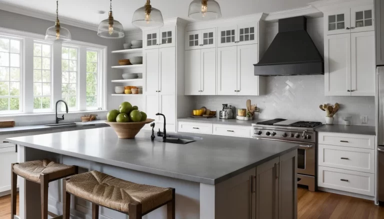 20 Fresh and Modern Gray Countertop Kitchen Decor Ideas