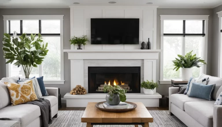 19 Stunning Ideas for Modern Living Room Mantle Decor with TV