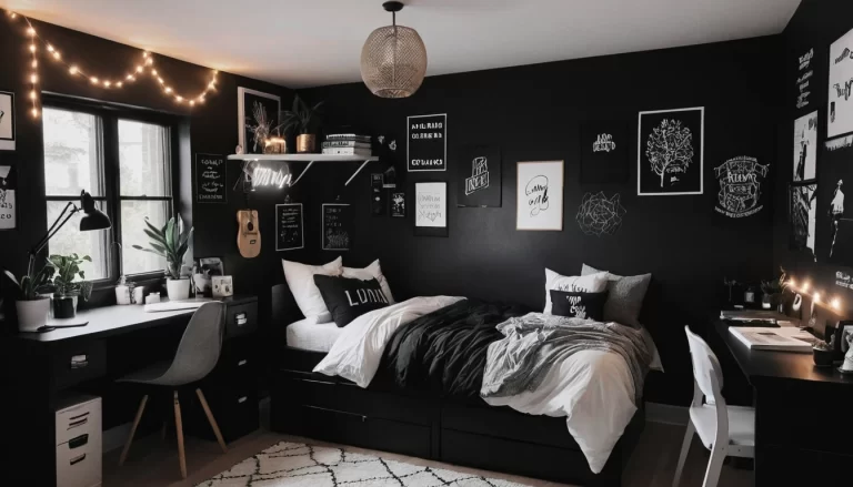 16 Aesthetic Black Dorm Room Ideas for a Chic and Cozy Space