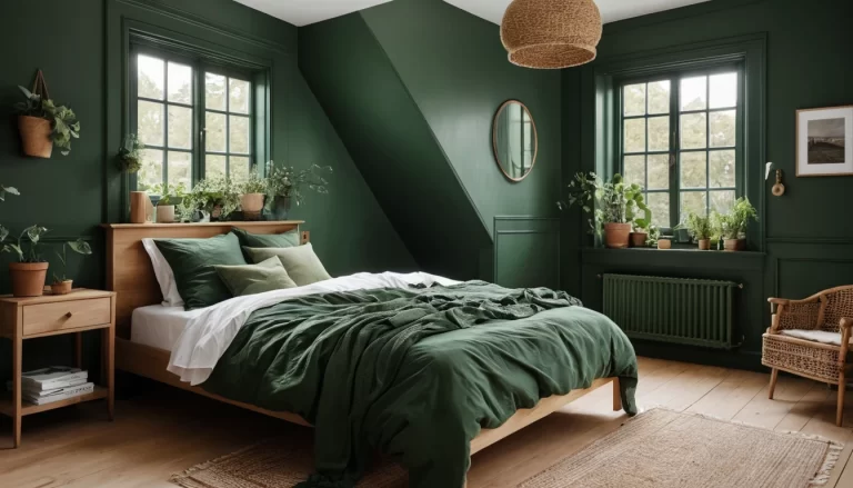 20 Latest Dark Green Cottagecore Bedroom Ideas