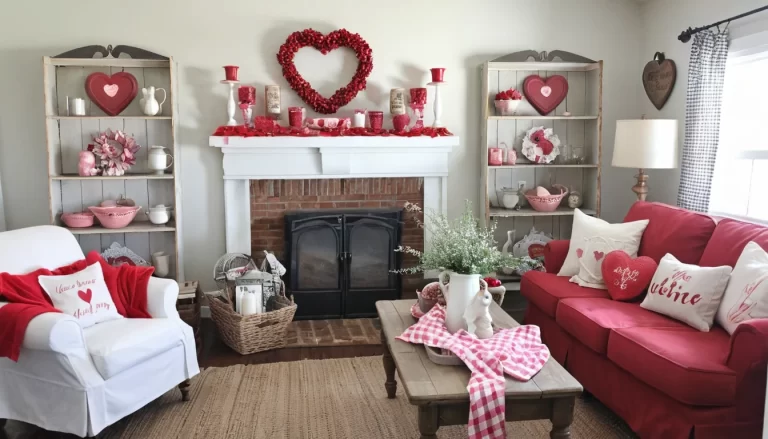 22 Charming Vintage Farmhouse Valentine’s Decor Ideas