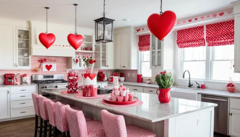 20 Romantic Valentine’s Kitchen Island Decor Ideas to Make Your Space Love-Ready