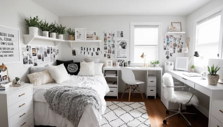 18 Chic White Dorm Room Decor Ideas for a Stylish Space