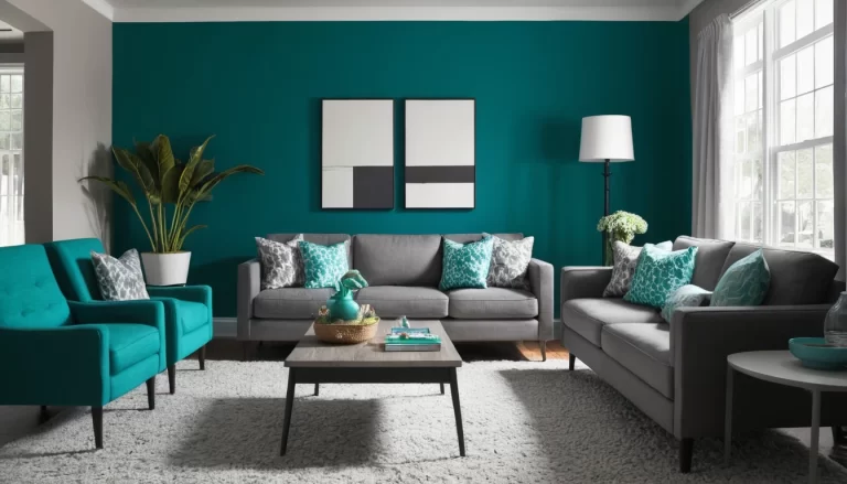 22 Stunning Teal and Gray Living Room Ideas to Inspire Your Home Decor