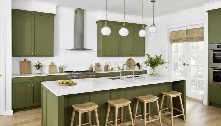 21 Stunning Olive Green and White Kitchen Cabinet Ideas to Transform Your Space